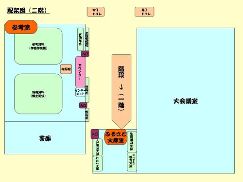 書架案内図（２階）